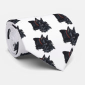 Scottish Terrier Resting Krawatte (Gerollt)