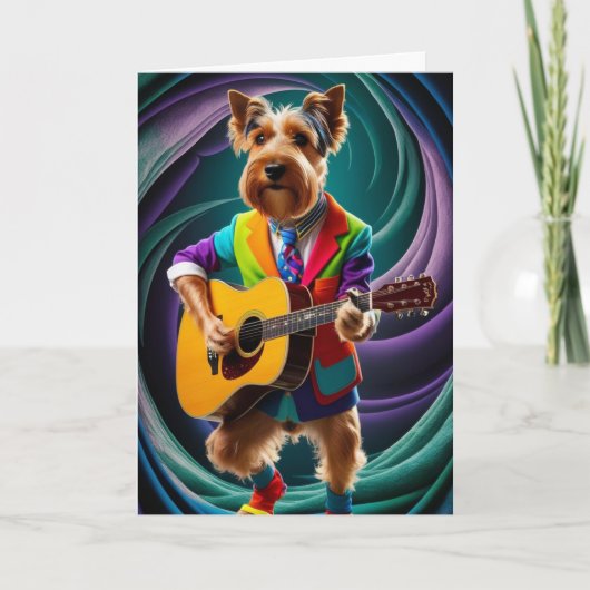 Scottish Terrier Rock Star Karte (Vorderseite)