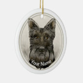 Scottish Terrier Rondo Ornament (Rechts)