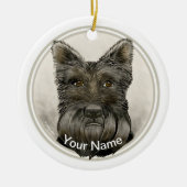 Scottish Terrier Rondo Ornament (Vorne)