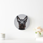 Scottish Terrier Runde Wanduhr (Zuhause)