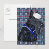 Scottish Terrier Sailor Postkarte (Vorne/Hinten)