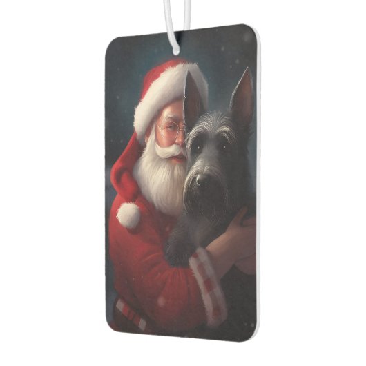Scottish Terrier Santa Claus Weihnachten Autolufterfrischer (Links)