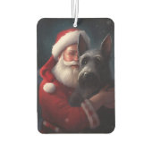 Scottish Terrier Santa Claus Weihnachten Autolufterfrischer (Rückseite)