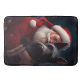 Scottish Terrier Santa Claus Weihnachten Badematte (Vorderseite)
