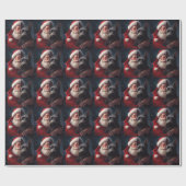 Scottish Terrier Santa Claus Weihnachten Geschenkpapier (Flach)