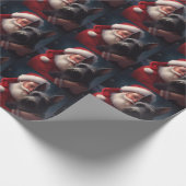 Scottish Terrier Santa Claus Weihnachten Geschenkpapier (Ecke)