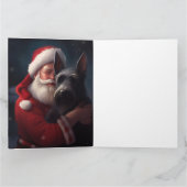 Scottish Terrier Santa Claus Weihnachten Karte (Innenseite)