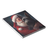 Scottish Terrier Santa Claus Weihnachten Notizblock (angewinkelt)