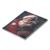 Scottish Terrier Santa Claus Weihnachten Notizblock (Rotiert)