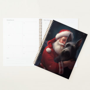 Scottish Terrier Santa Claus Weihnachten Planer