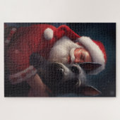 Scottish Terrier Santa Claus Weihnachten Puzzle (Horizontal)
