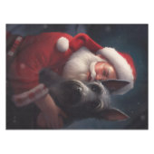 Scottish Terrier Santa Claus Weihnachten Tischdecke (Vorderseite (Horizontal))