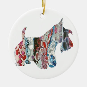 Scottish Terrier, Schottland Keramik Ornament