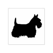 Scottish Terrier, Schwarze Silhouette, Terrier Gummistempel (Prägung)