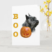 Scottish-Terrier (schwarzer) Boo Karte (Gelbe Blume)