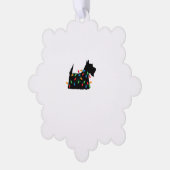 Scottish Terrier Scottie Dog Christmas Lights Gift Ornament Karte (Linke Ecke)