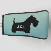 Scottish Terrier Scottie Dog Custom Name Initials Golf Headcover (Vorderseite)
