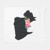 Scottish Terrier Scottie Dog Fleecedecke (Vorderseite (Horizontal))