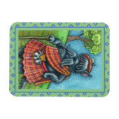 SCOTTISH TERRIER, SCOTTIE DOG PRIDE Kilt Sporran Magnet (Horizontal)