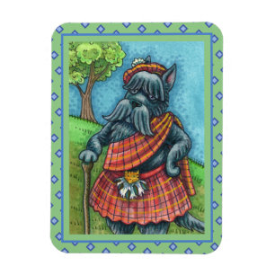 SCOTTISH TERRIER, SCOTTIE DOG PRIDE Kilt Sporran Magnet