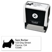 Scottish Terrier Scottie Dog Rücksendeadresse Permastempel (Beispiel)