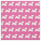 Scottish Terrier Scottie Dog Scotty pink Stoff (Muster)