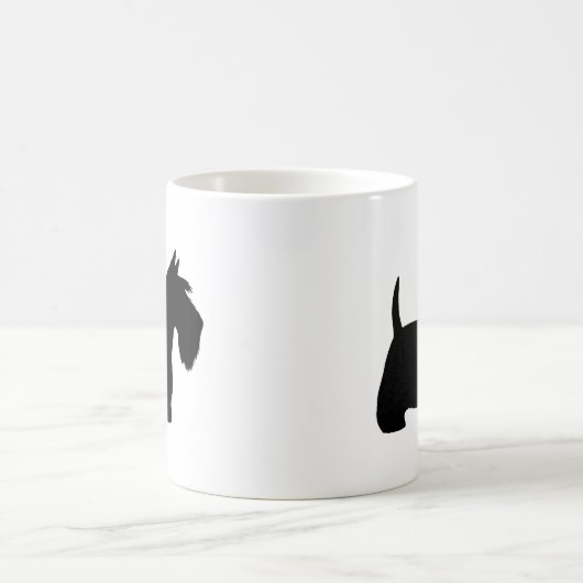 Scottish Terrier Scottie Dogs Silhouetten Kaffeetasse (Mittel)