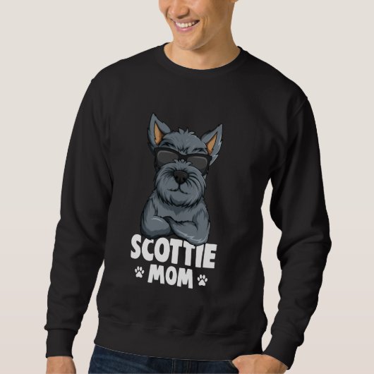 Scottish Terrier Scottie Mama Dog Sweatshirt (Vorderseite)