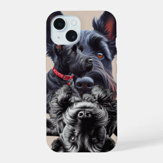 SCOTTISH TERRIER, SCOTTIE, "THE DIEHARD", iPhone 15 HÜLLE