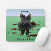 Scottish Terrier (Scotties), das ich jage… Mousepad (Mit Mouse)