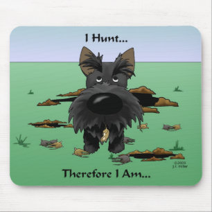 Scottish Terrier (Scotties), das ich jage… Mousepad
