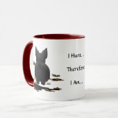 Scottish Terrier (Scotties), das ich jage… Tasse (Vorderseite Links)