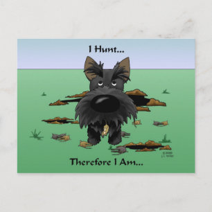Scottish Terrier (Scotties) I Hunt... Postkarte