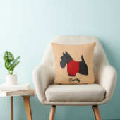 Scottish Terrier (Scotty Dog) in Red Sweater Kissen (Stuhl )