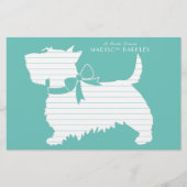 Scottish Terrier Scotty Dog Puppy Scottie Briefpapier (Vorderseite)
