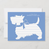 Scottish Terrier Scotty Dog Puppy Scottie Dankeskarte (Vorderseite)