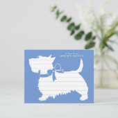 Scottish Terrier Scotty Dog Puppy Scottie Dankeskarte (Stehend Vorderseite)