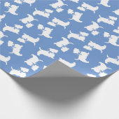 Scottish Terrier Scotty Dog Puppy Scottie Geschenkpapier (Ecke)