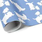 Scottish Terrier Scotty Dog Puppy Scottie Geschenkpapier (Rolleneckpunkt)