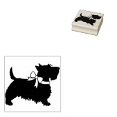 Scottish Terrier Scotty Dog Puppy Scottie Gummistempel (Stempel)