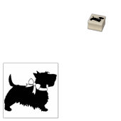 Scottish Terrier Scotty Dog Puppy Scottie Gummistempel (Stempel)