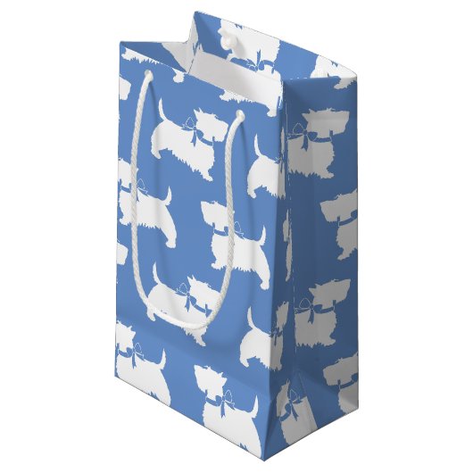 Scottish Terrier Scotty Dog Puppy Scottie Kleine Geschenktüte (Vorderseite Schrägansicht)