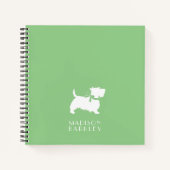 Scottish Terrier Scotty Dog Puppy Scottie Notebook Notizblock (Vorderseite)