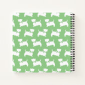 Scottish Terrier Scotty Dog Puppy Scottie Notebook Notizblock (Rückseite)