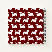 Scottish Terrier Scotty Dog Puppy Scottie Notebook Notizblock (Rückseite)