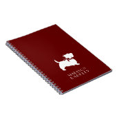Scottish Terrier Scotty Dog Puppy Scottie Notebook Notizblock (Rechte Seite)