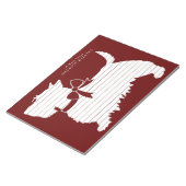 Scottish Terrier Scotty Dog Puppy Scottie Notepad Notizblock (angewinkelt)