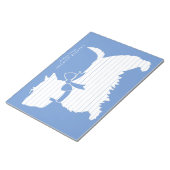 Scottish Terrier Scotty Dog Puppy Scottie Notizblock (angewinkelt)