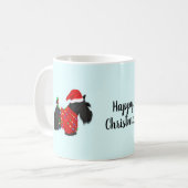 Scottish Terrier (Scotty Dog) Weihnachten Kaffeetasse (Vorderseite Links)